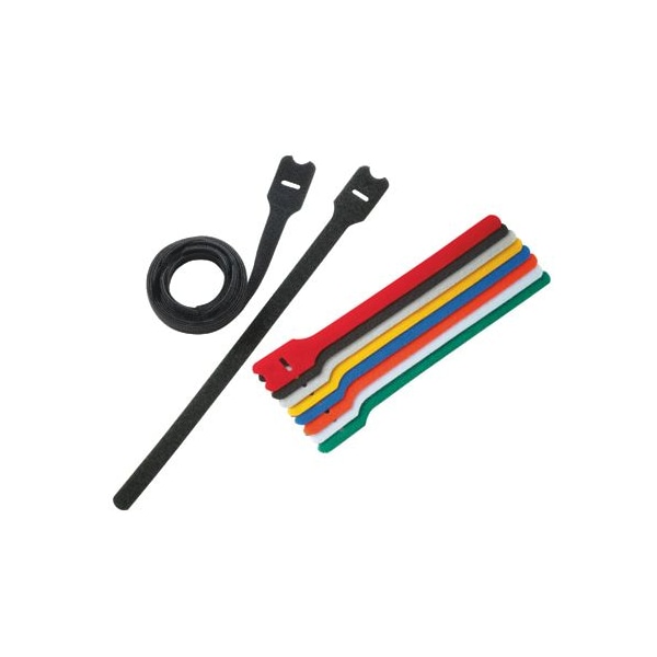 Panduit TAKTY HOOK & LOOP CABLE TIE, 12" X .5" YELLOW, 10/PK ROHS, PK